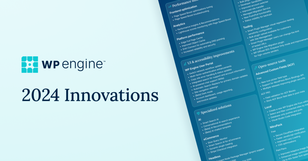 WP Engine 2024 Innovations